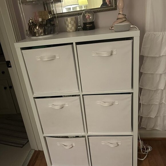 NEW 6 Pack of Cube Organizer Storage Bins Handles, Collapsible Fabric. - Picture 8 of 10